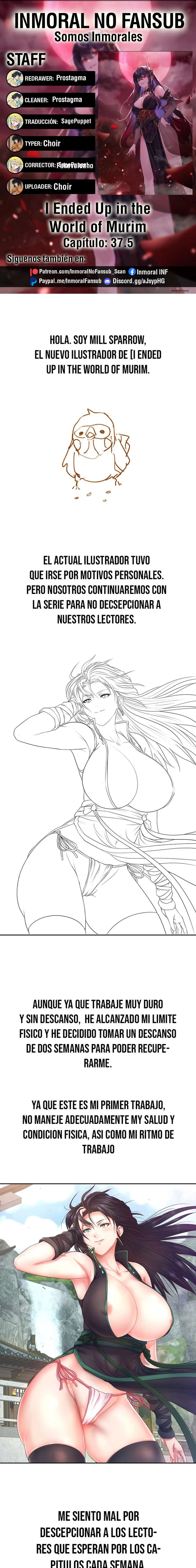 Terminé entrando en el mundo Murim Capítulo 37.5 - Page 1