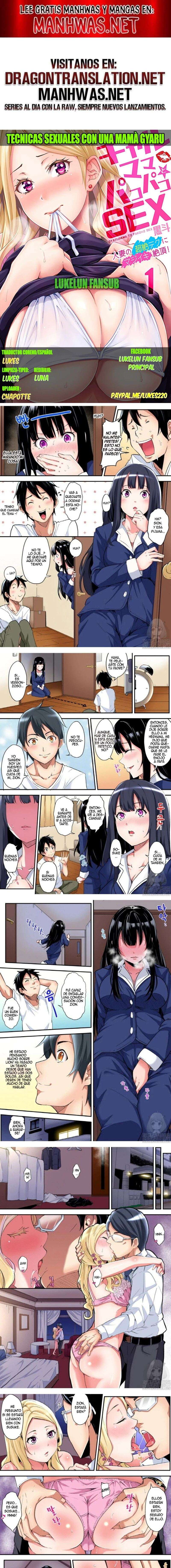 Técnicas educativas con una mamá gyaru Capítulo 13 - Page 1