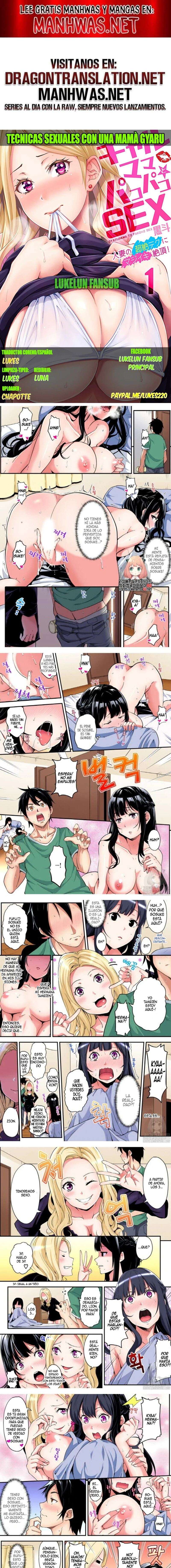 Técnicas educativas con una mamá gyaru Capítulo 18 - Page 1
