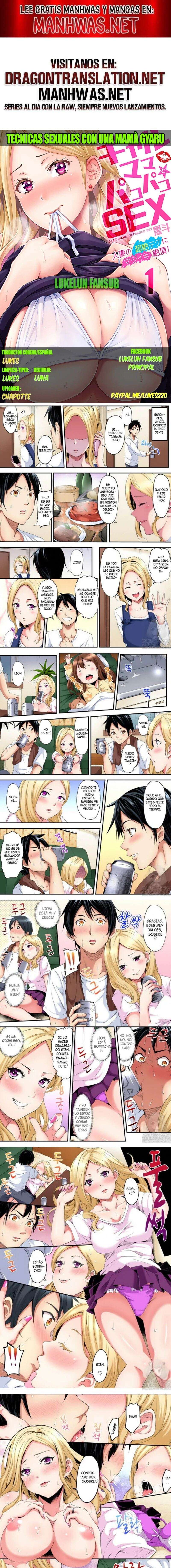 Técnicas educativas con una mamá gyaru Capítulo 2 - Page 1