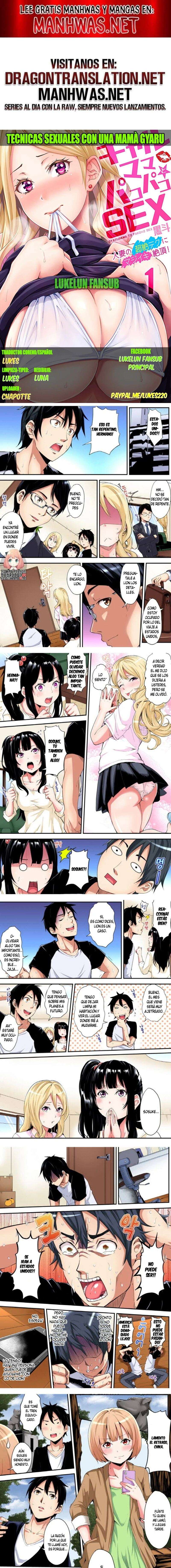 Técnicas educativas con una mamá gyaru Capítulo 21 - Page 1