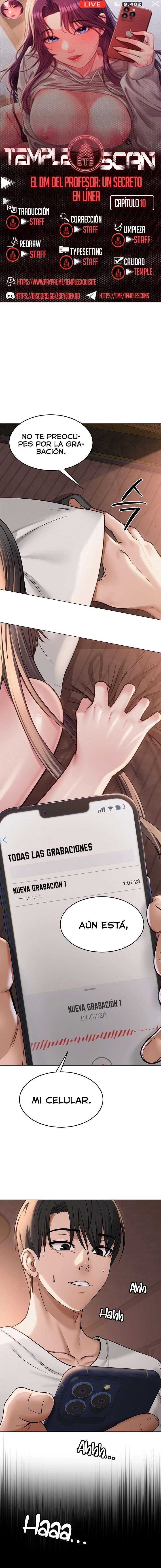 El DM Del Profesor: Un Secreto En Línea Capítulo 10 - Page 1