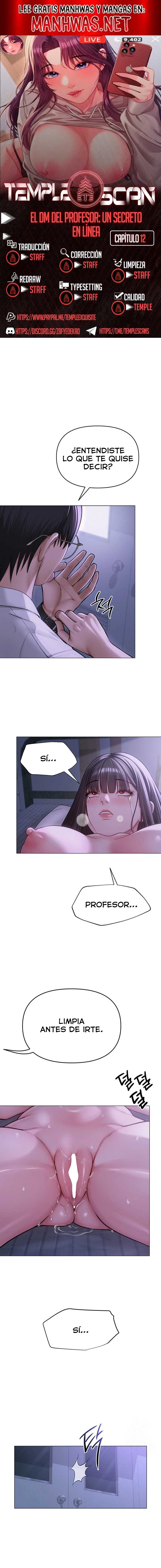 El DM Del Profesor: Un Secreto En Línea Capítulo 12 - Page 1