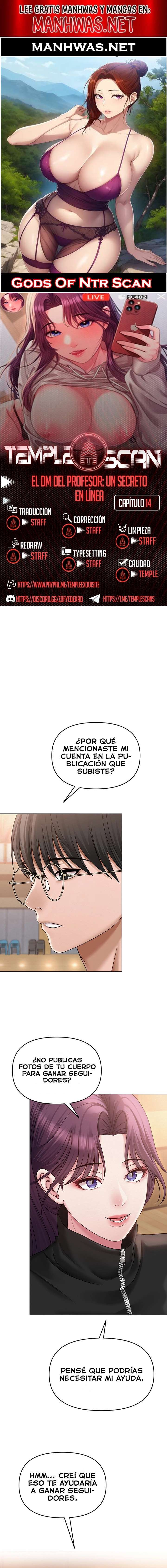 El DM Del Profesor: Un Secreto En Línea Capítulo 14 - Page 1