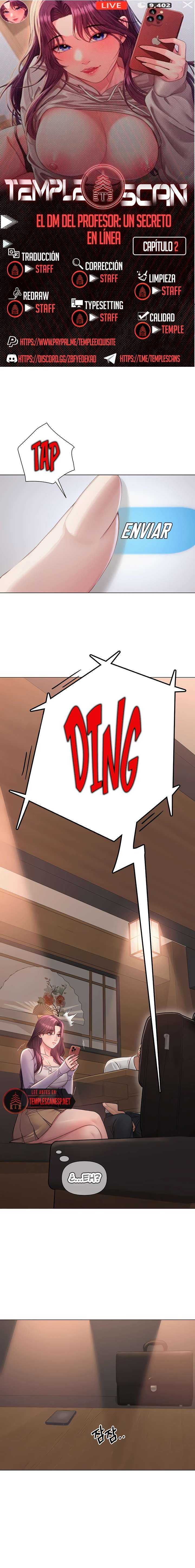 El DM Del Profesor: Un Secreto En Línea Capítulo 2 - Page 1