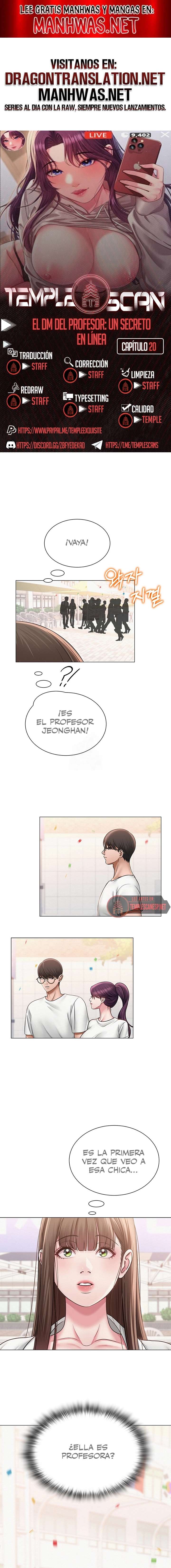 El DM Del Profesor: Un Secreto En Línea Capítulo 20 - Page 1