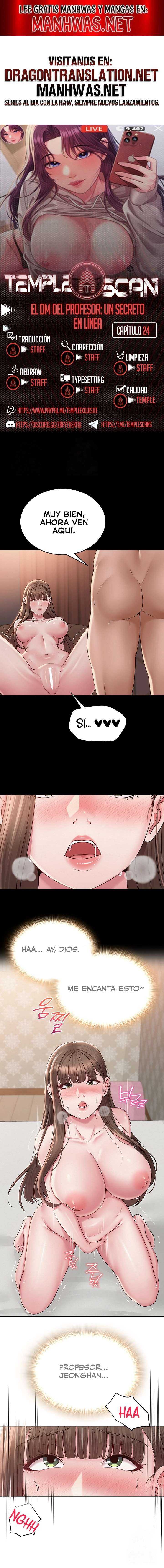 El DM Del Profesor: Un Secreto En Línea Capítulo 24 - Page 1
