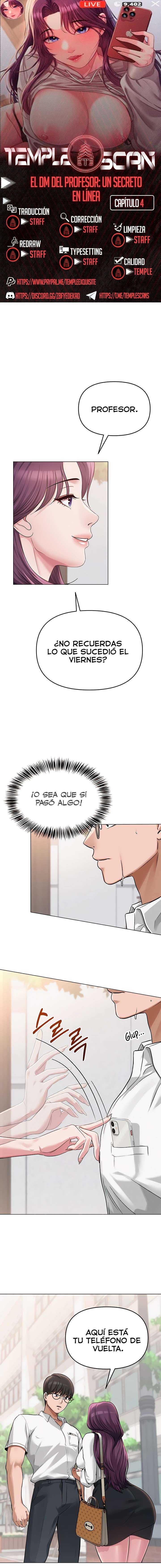 El DM Del Profesor: Un Secreto En Línea Capítulo 4 - Page 1