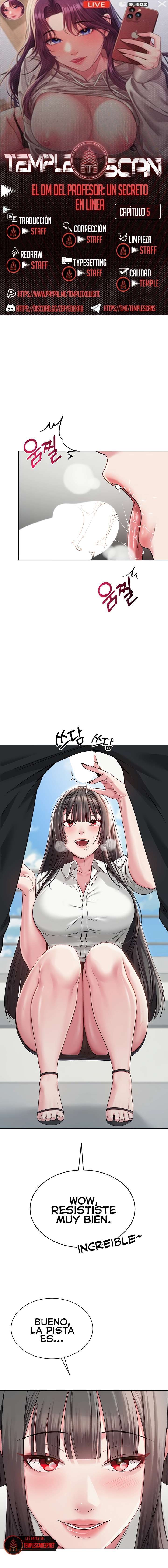 El DM Del Profesor: Un Secreto En Línea Capítulo 5 - Page 1