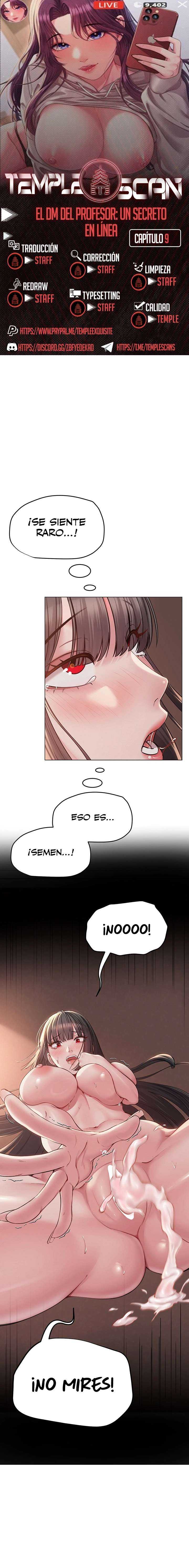 El DM Del Profesor: Un Secreto En Línea Capítulo 9 - Page 1