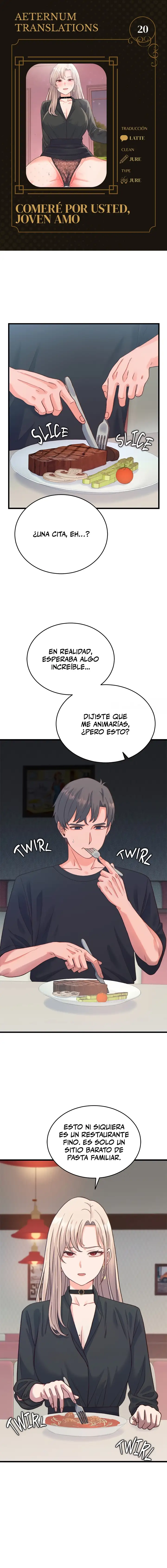 Comeré por usted, joven amo Capítulo 20 - Page 1