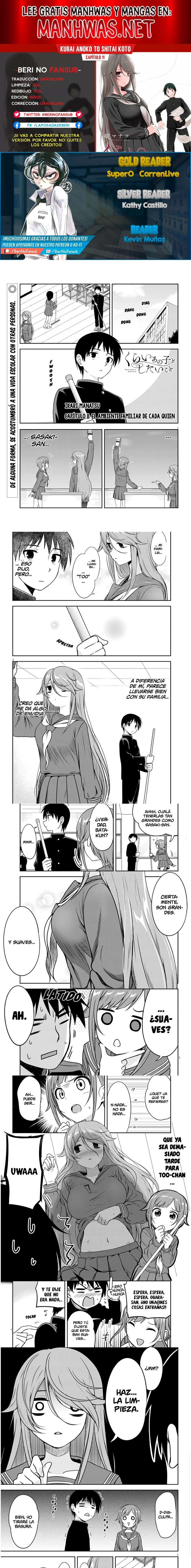 Kurai Anoko to Shitai koto Capítulo 11 - Page 1