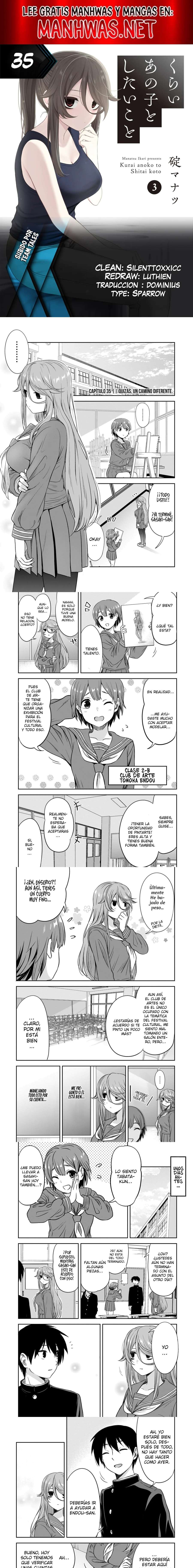 Kurai Anoko to Shitai koto Capítulo 35 - Page 1