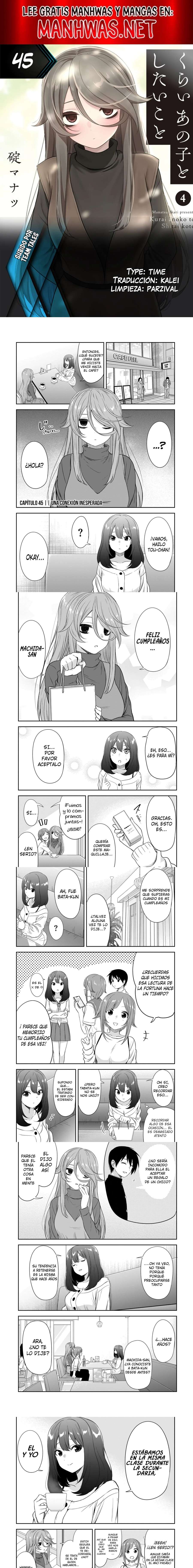 Kurai Anoko to Shitai koto Capítulo 45 - Page 1