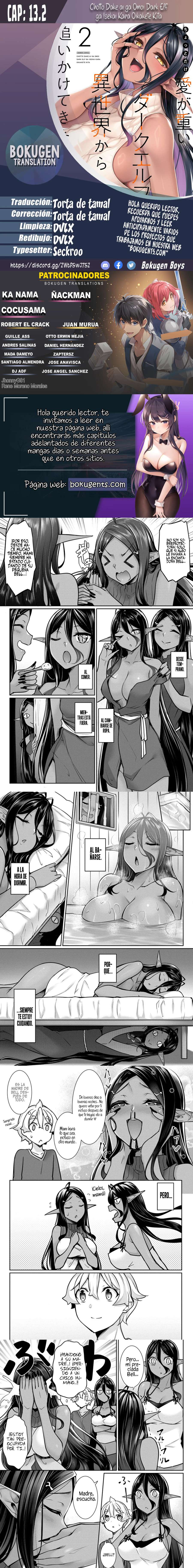 Chotto dake ai ga omoi Dark Elf ga Isekai kara oikakete kita Capítulo 13.2 - Page 1