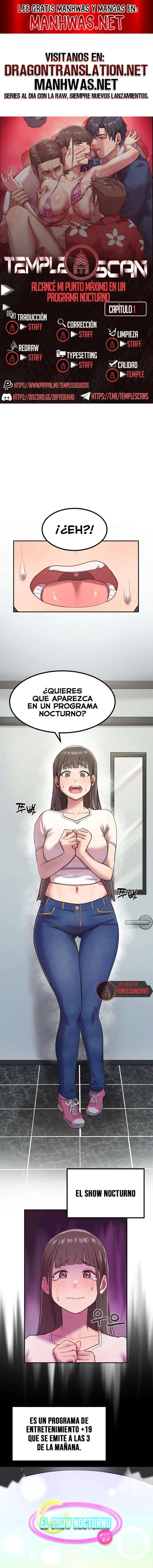 Alcancé Mi Punto Máximo En Un Programa Nocturno Capítulo 1 - Page 1