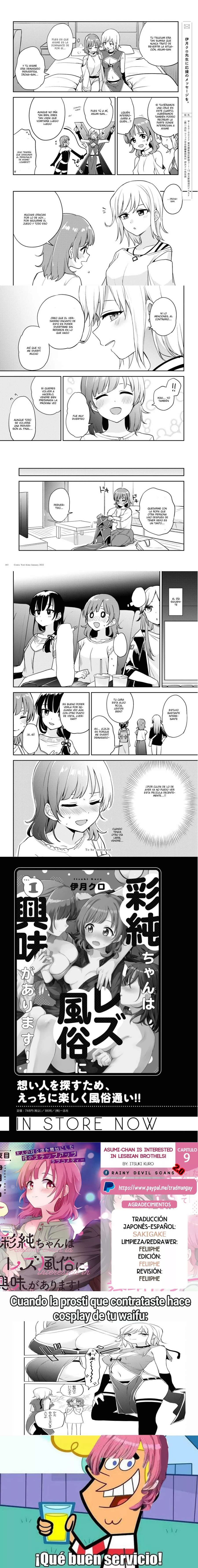 Asumi-chan wa Lesbian Fuuzoku ni Kyoumi ga Arimasu! Capítulo 9 - Page 7