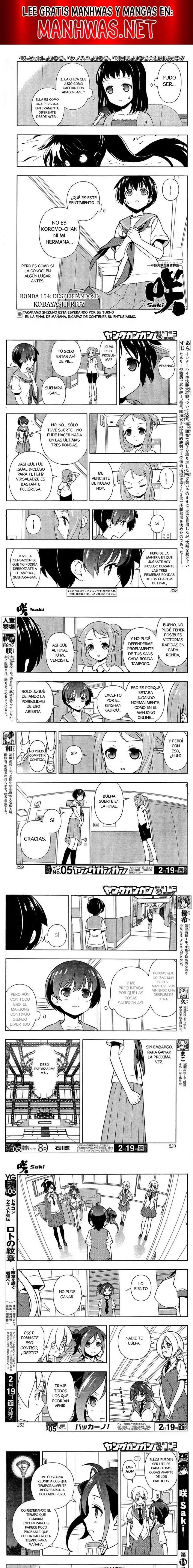 Saki Capítulo 156 - Page 1