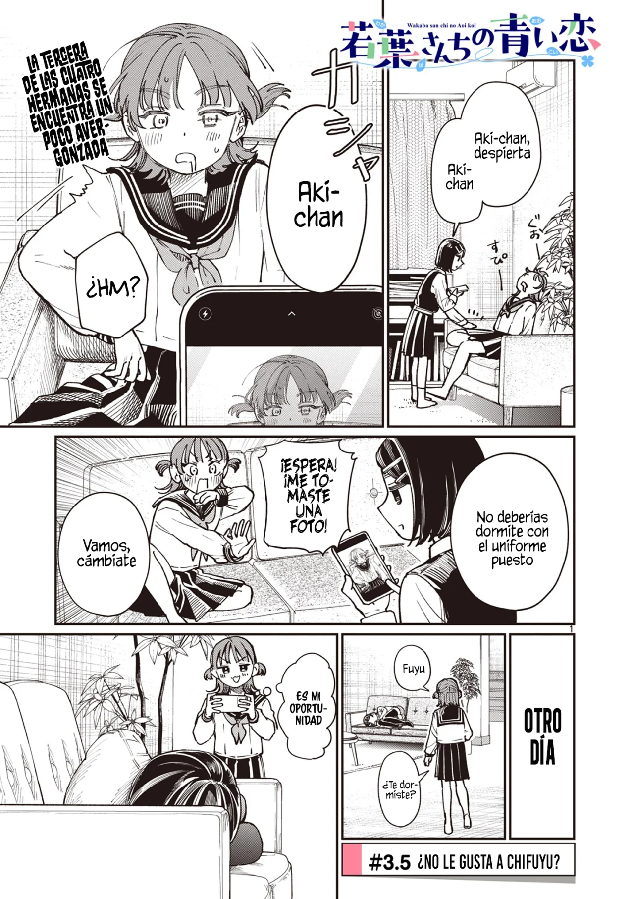 Wakaba-san chi no aoi koi Capítulo 3.5 - Page 3