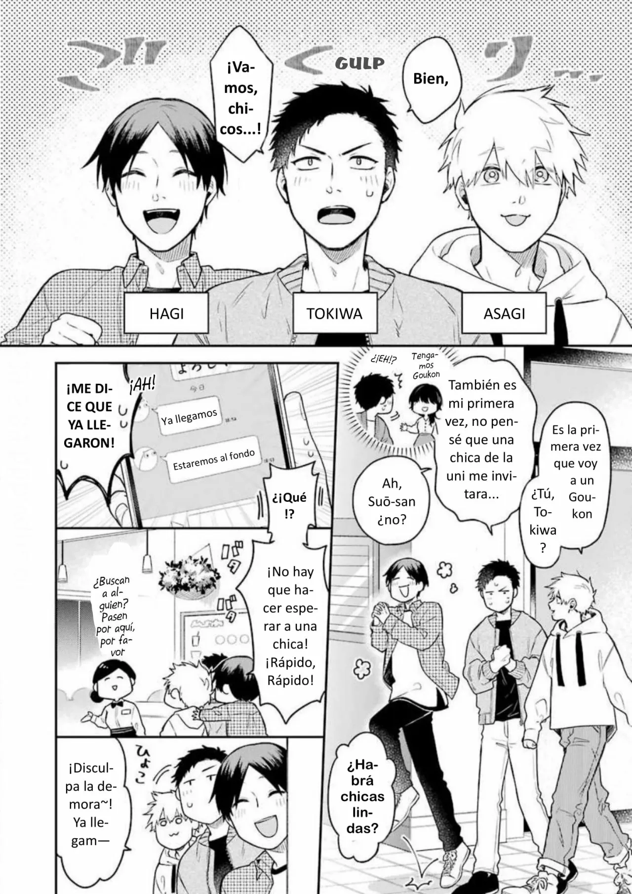 Gōkon ni ittara onna ga inakatta hanashi Capítulo 1 - Page 6