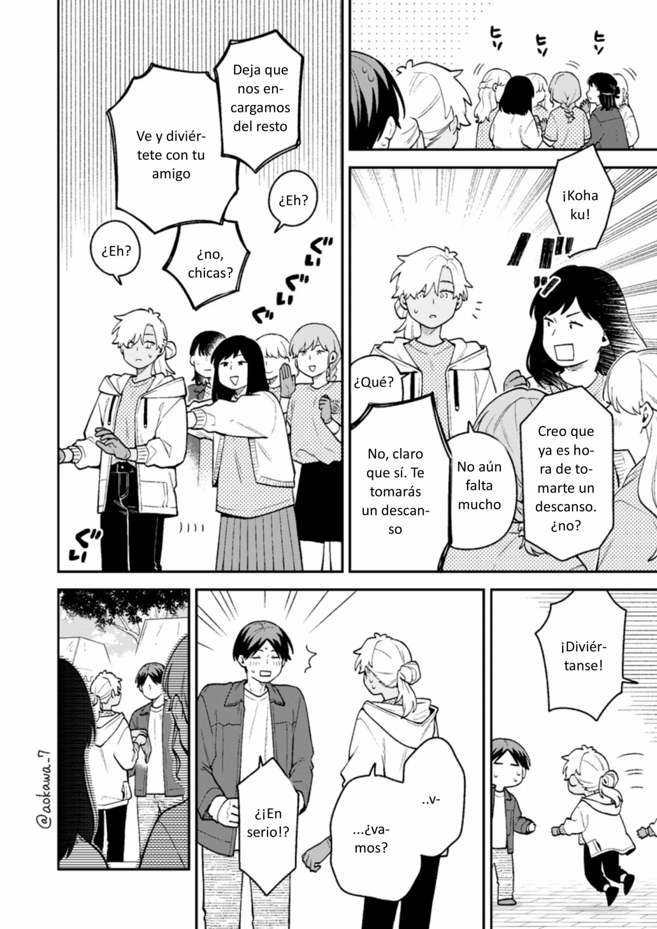 Gōkon ni ittara onna ga inakatta hanashi Capítulo 46 - Page 7