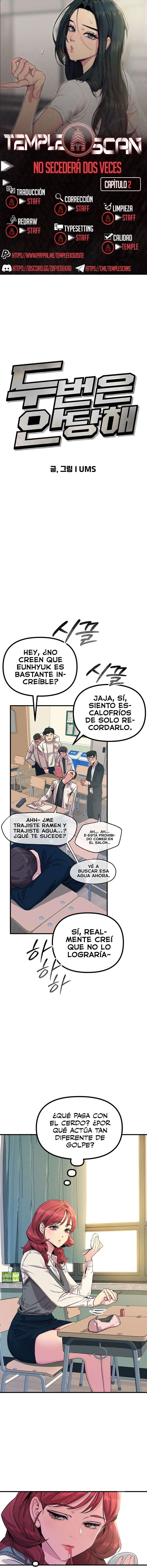 No caeré por segunda vez Capítulo 2 - Page 1