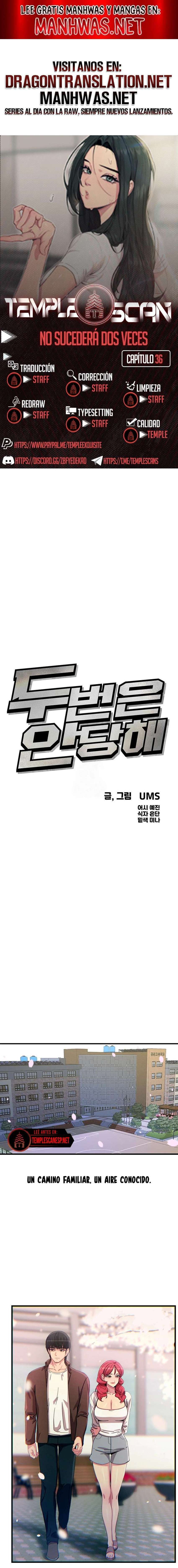 No caeré por segunda vez Capítulo 36 - Page 1
