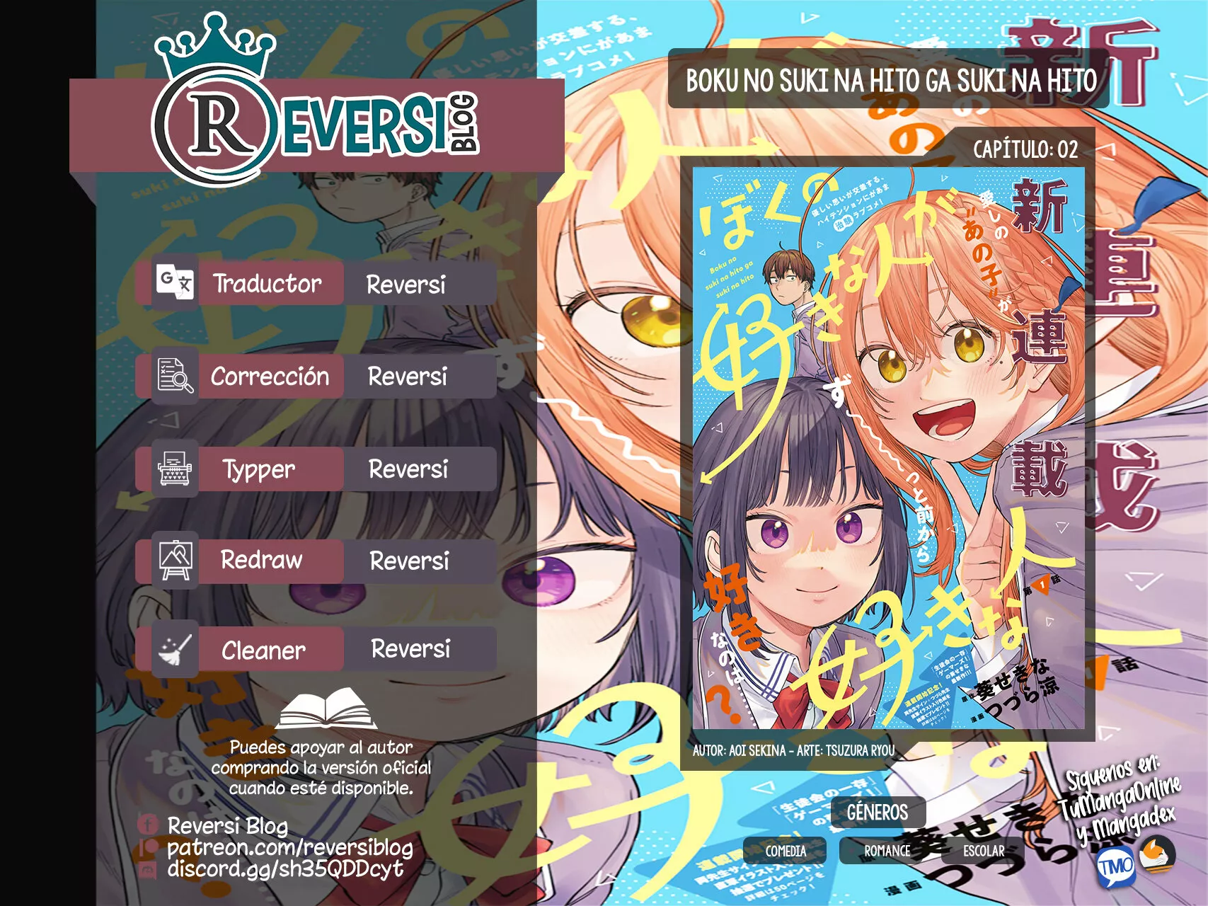 Boku no Suki na Hito ga Suki na Hito Capítulo 2 - Page 1