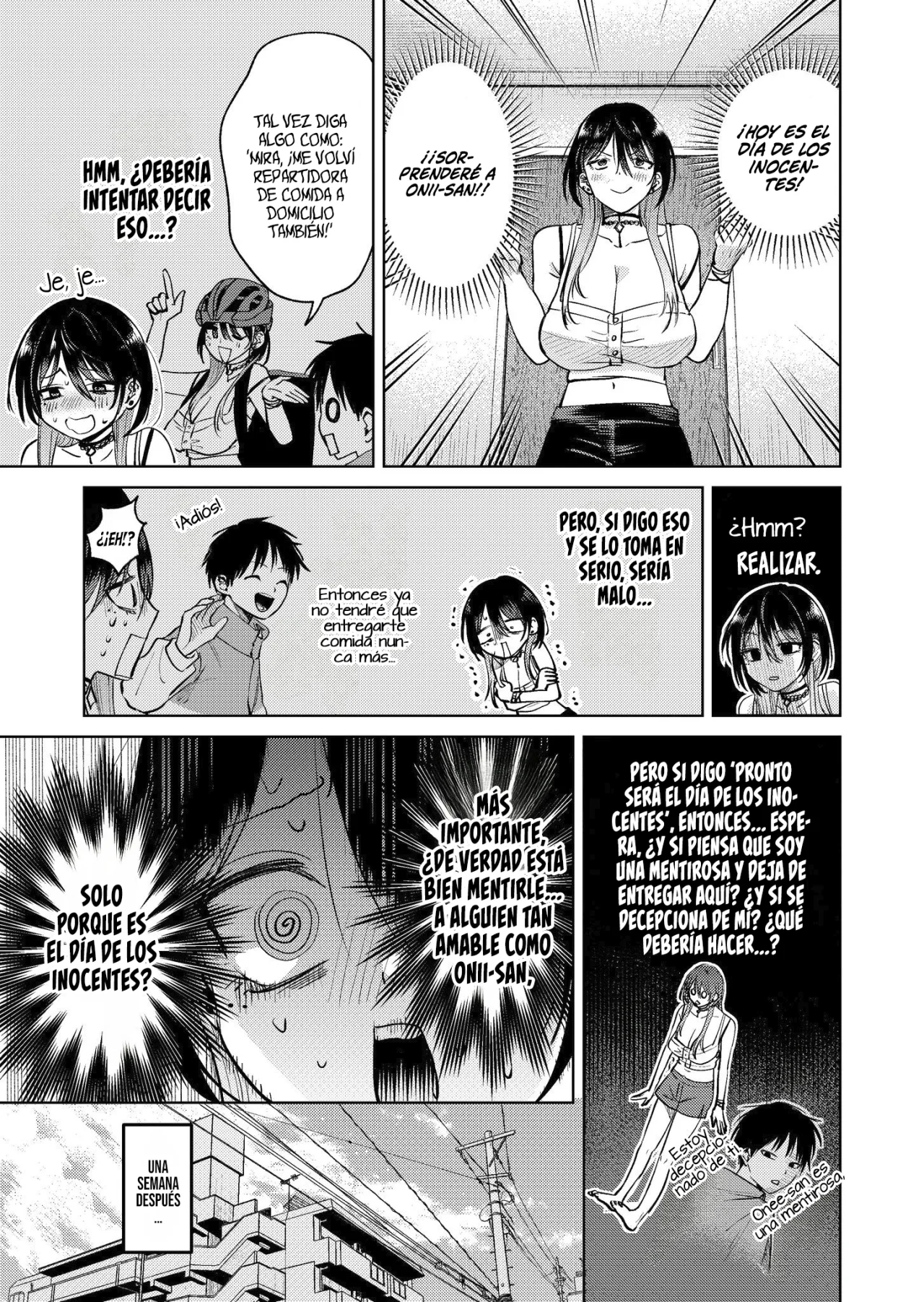 Haitatsu-saki no Onee-san ga Kowa Sugiru Hanashi Capítulo 17.5 - Page 4