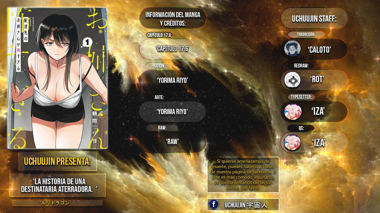 Haitatsu-saki no Onee-san ga Kowa Sugiru Hanashi Capítulo 17.6 - Page 1