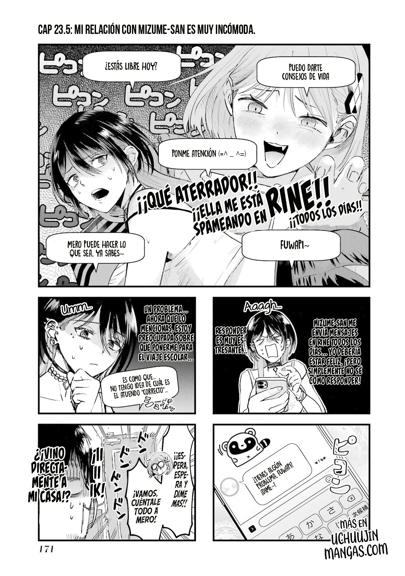 Haitatsu-saki no Onee-san ga Kowa Sugiru Hanashi Capítulo 23.5 - Page 3