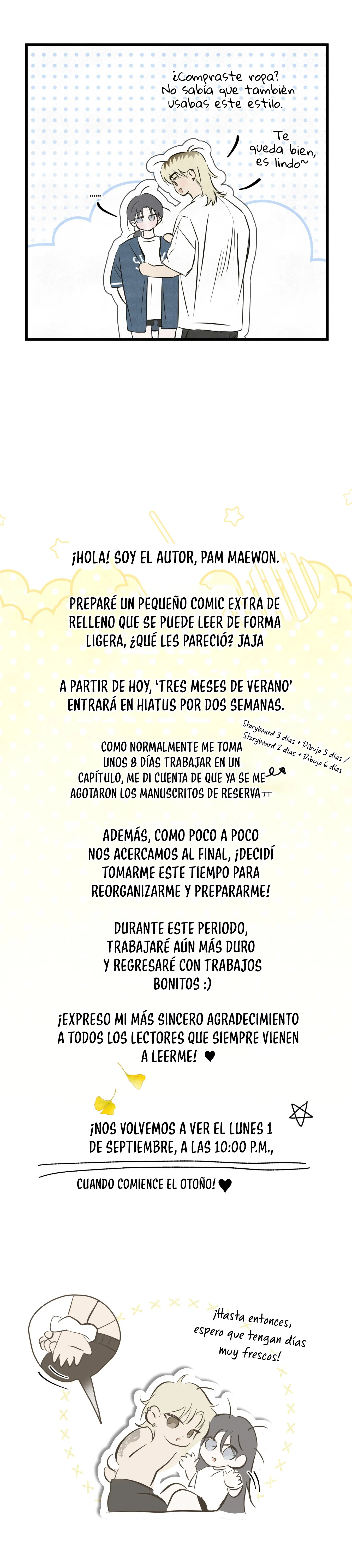 En Tres Meses De Verano Capítulo 33.5 - Page 4
