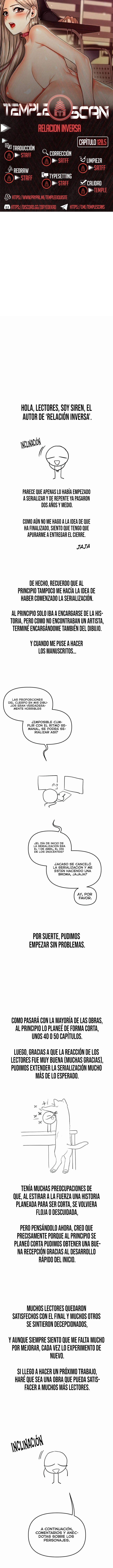 Relación inversa Capítulo 128.5 - Page 1
