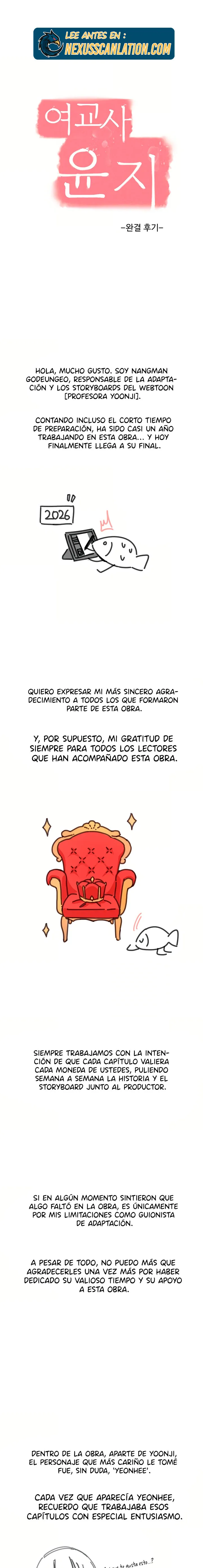 La profesora Yoonji Capítulo 39.5 - Page 1