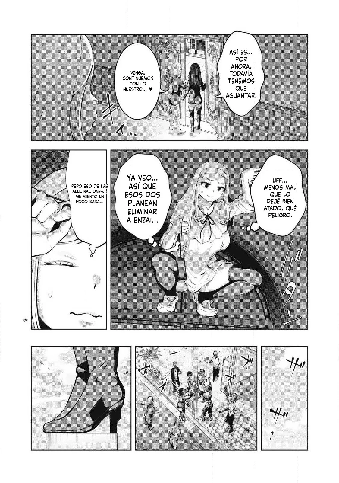 ZOMBIE SEKAI DE HAREM WO TSUKUROU Capítulo 36.1 - Page 9