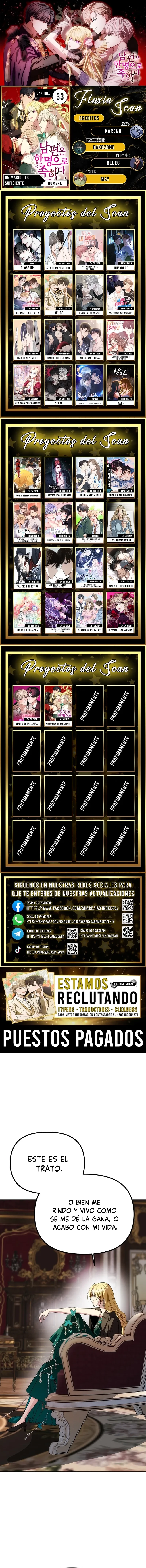 Un Marido Es Suficiente Capítulo 33 - Page 1