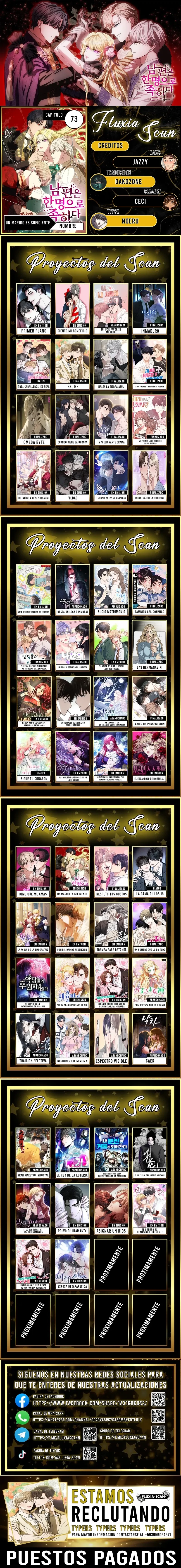 Un Marido Es Suficiente Capítulo 73 - Page 1