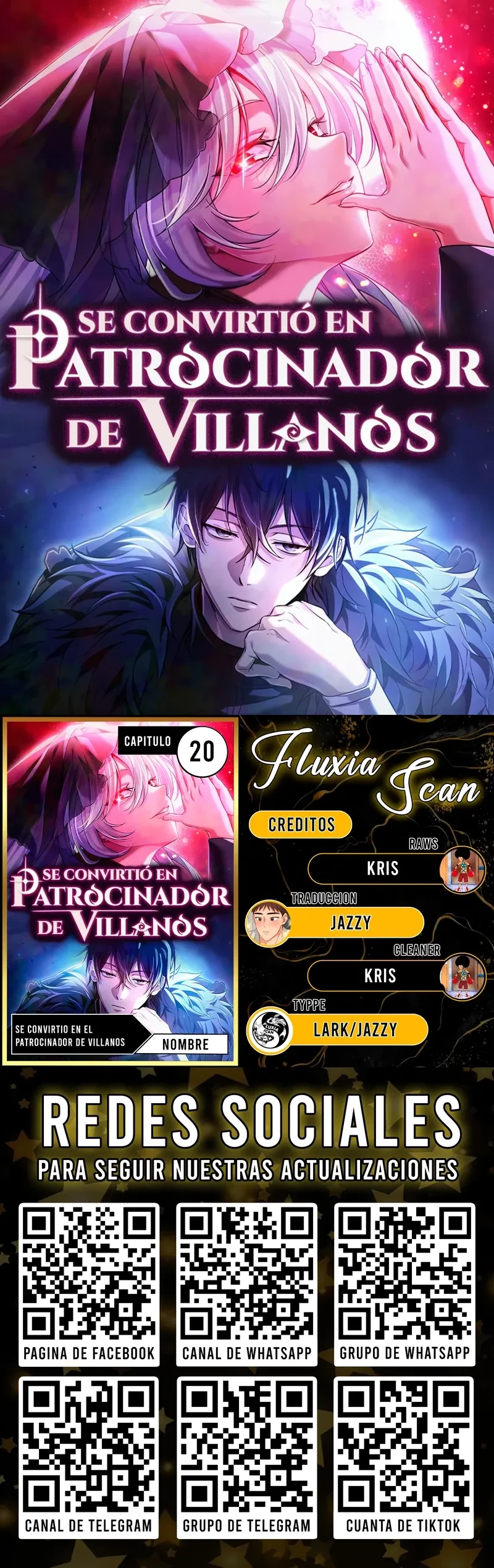 Se convirtió en patrocinador de villanos Capítulo 20 - Page 1