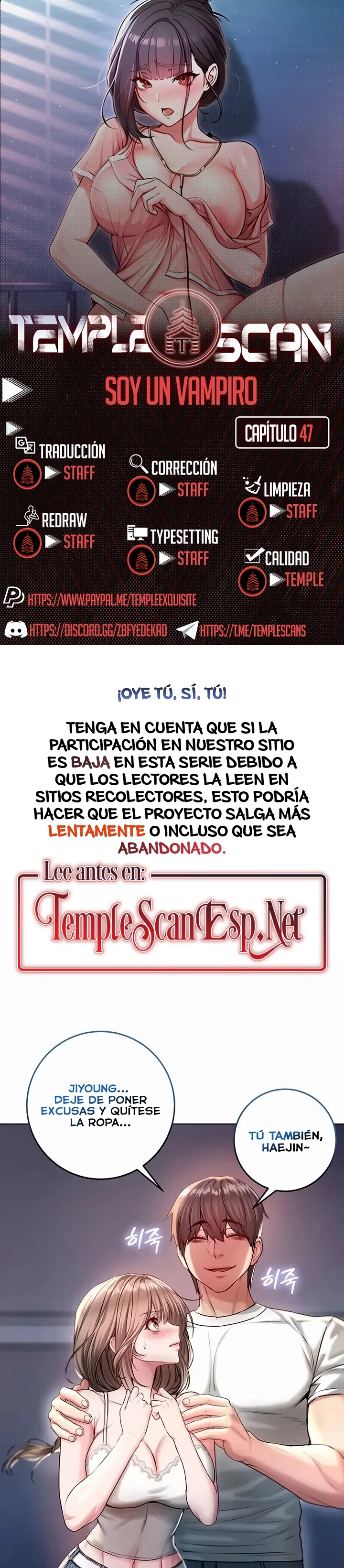 Soy un vampiro Capítulo 47 - Page 1