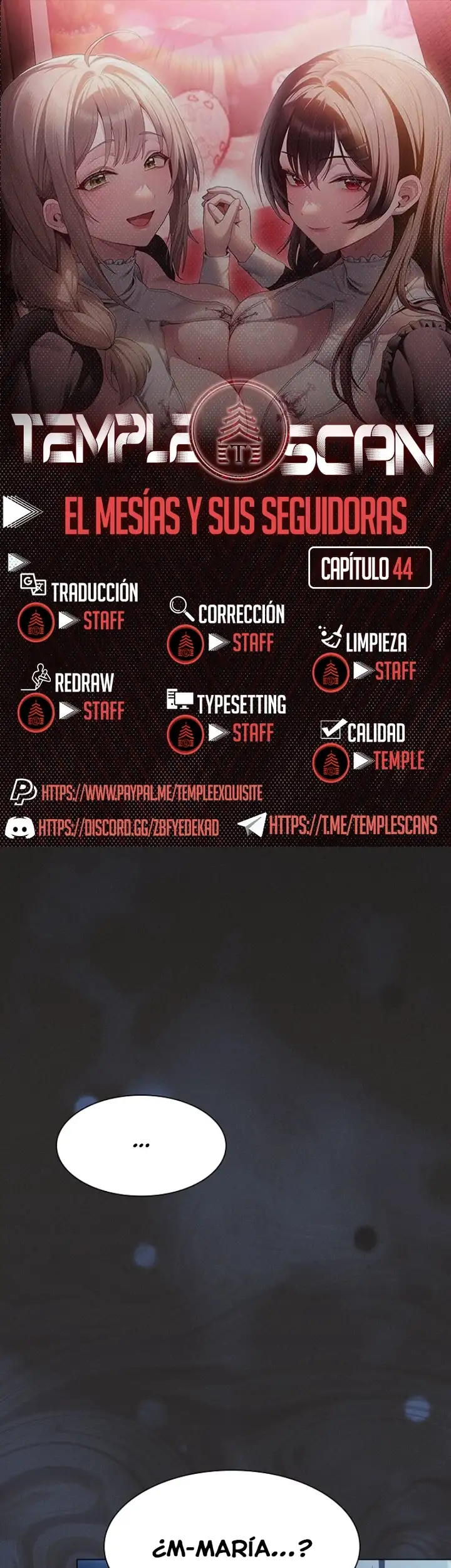 El Mesias y sus seguidoras Capítulo 44 - Page 1