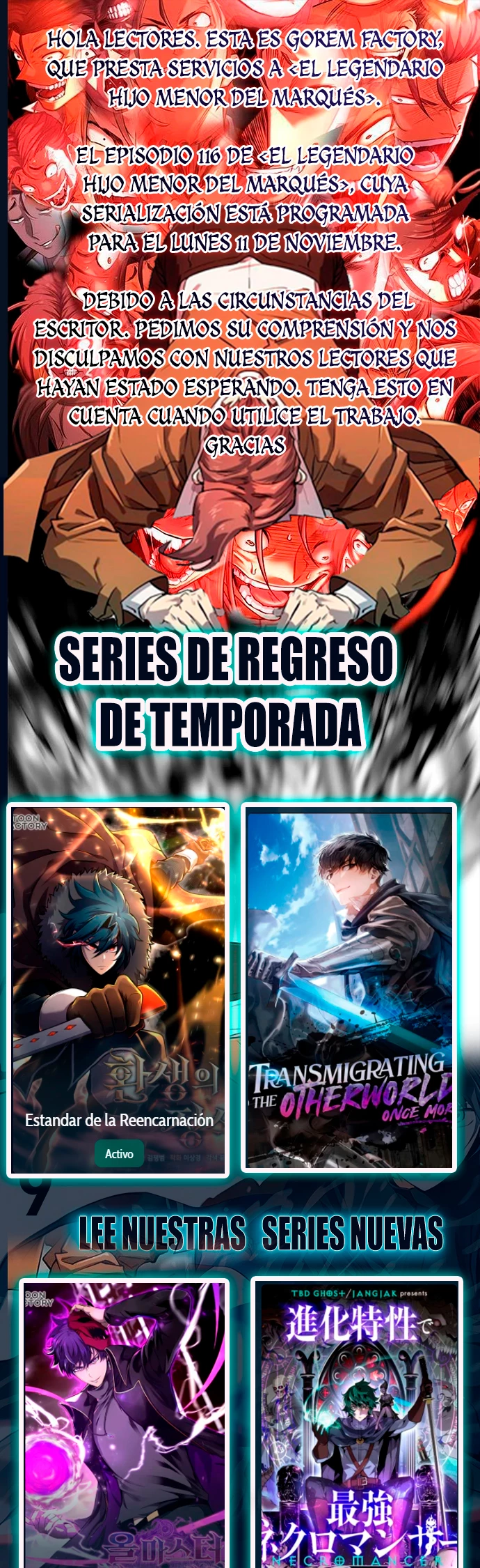El Legendario Hijo Menor De La Casa Del Marqués Capítulo 115.5 - Page 1