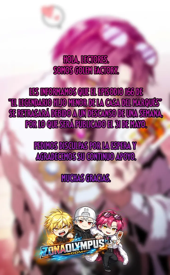 El Legendario Hijo Menor De La Casa Del Marqués Capítulo 165.5 - Page 1