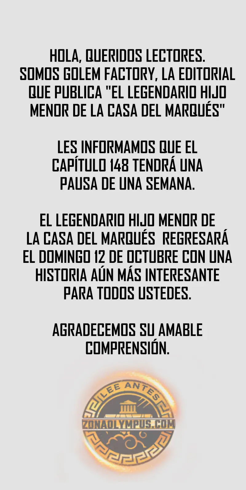 El Legendario Hijo Menor De La Casa Del Marqués Capítulo 177.5 - Page 1