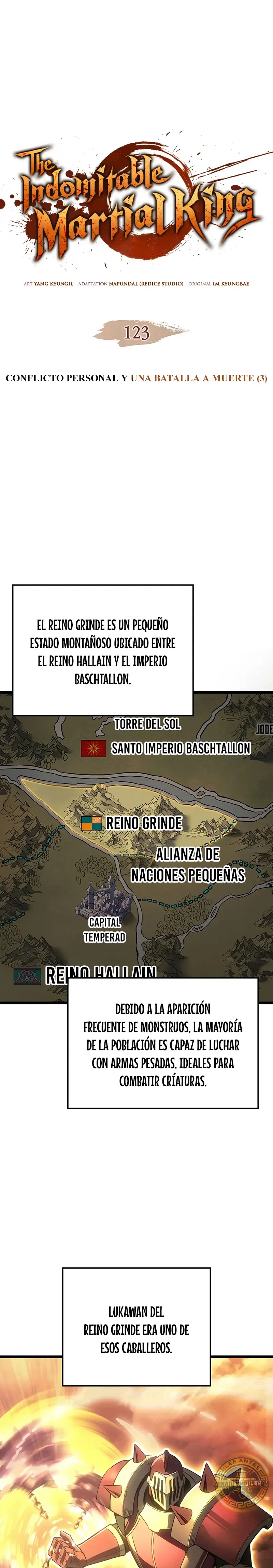 El Indomable Rey Marcial Capítulo 123 - Page 1