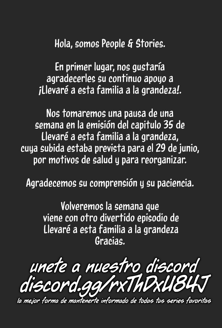 Llevaré a esta familia a la grandeza Capítulo 34.5 - Page 1