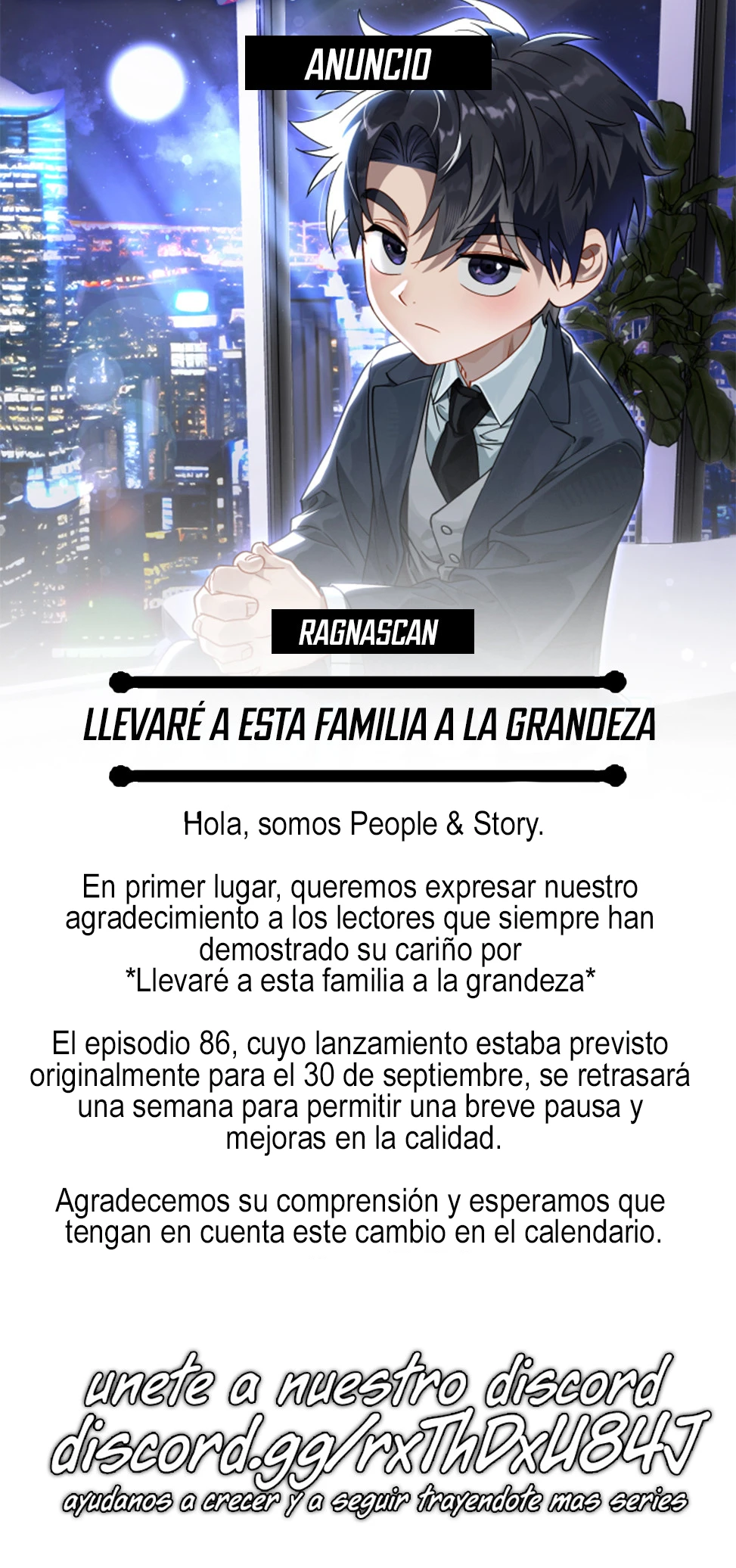 Llevaré a esta familia a la grandeza Capítulo 85.5 - Page 1