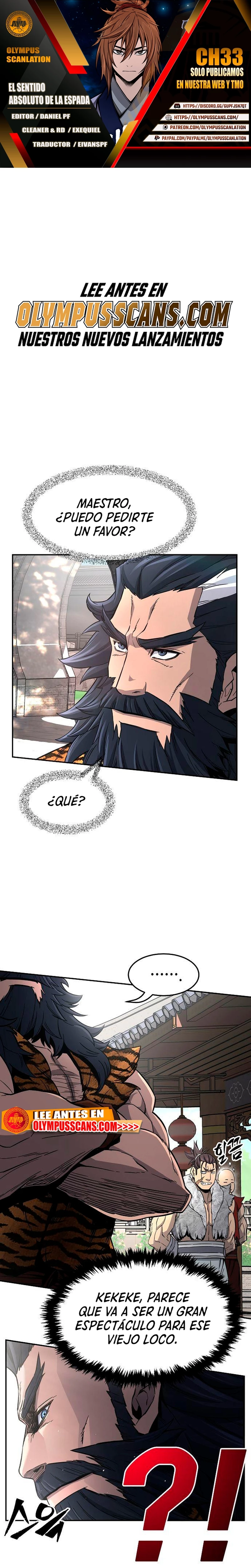 El Sentido Absoluto de las Espadas Capítulo 33 - Page 1