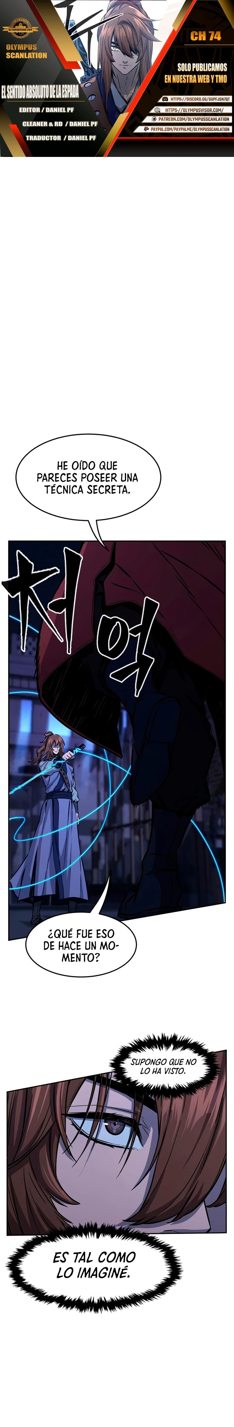 El Sentido Absoluto de las Espadas Capítulo 74 - Page 1