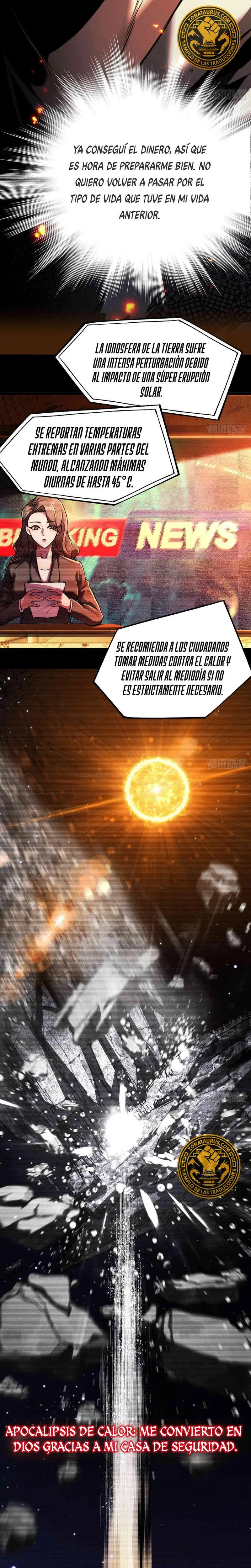 Apocalipsis de Calor Extremo: Me Convertí en Dios Gracias a Mi Refugio Capítulo 0 - Page 2