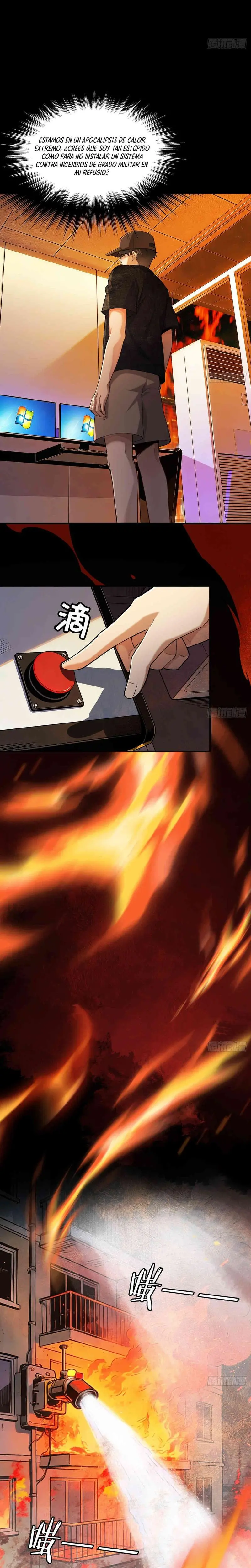 Apocalipsis de Calor Extremo: Me Convertí en Dios Gracias a Mi Refugio Capítulo 12 - Page 13